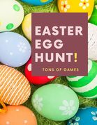 Easter Egg Hun! Tons of Games: Easter Activity Book For Boys and Girls, Ages 4-8 (en Inglés)