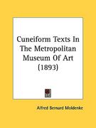 cuneiform texts in the metropolitan museum of art (1893) (en Inglés)