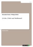 § 6 Abs. 3 EStG und Nießbrauch (en Alemán)