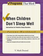 When Children Don't Sleep Well: Interventions for Pediatric Sleep Disorders Parent Workbook (Treatments That Work) (en Inglés)