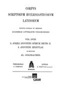 Augustinus Epistulae: Praefatio et Indices (en Latin)