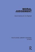 Moral Judgement (Routledge Library Editions: Ethics) (en Inglés)