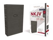 Nkjv, Thinline Bible Youth Edition, Leathersoft, Gray, red Letter Edition, Comfort Print: Holy Bible, new King James Version (en Inglés)