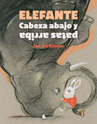 Elefante cabeza abajo y patas arriba