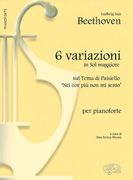 Beethoven 6 Variazioni g maj pf bk Livre sur la Musique