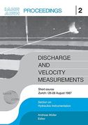 discharge and velocity measurements: proceedings of a short course, z rich, 26-27 august 1987 (en Inglés)