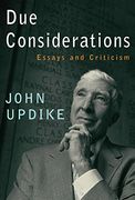 Due Considerations: Essays and Criticism (en Inglés)