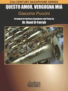 Questo Amor Vergogna MIA: For Baritone Saxophone and Piano (en Inglés)