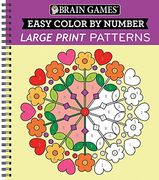 Brain Games - Easy Color by Number: Large Print Patterns (Brain Games - Color by Number) 