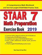 STAAR 7 Math Preparation Exercise Book: A Comprehensive Math Workbook and Two Full-Length STAAR 7 Math Practice Tests (en Inglés)