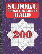 Sudoku books for adults hard: 200 Sudokus from hard with solutions for adults Gifts 4th of July Patriotic day (en Inglés)