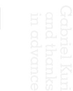 Gabriel Kuri: And Thanks in Advance (en Inglés)