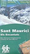 Sant maurici els encantats - mapa y guia 1:25000: Els Encantats PN D'Aiguestortes (Mapa Y Guia Excursionista)