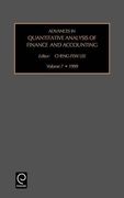 advances in quantitative analysis of finance and accounting: vol 7