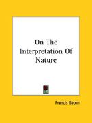 on the interpretation of nature (en Inglés)