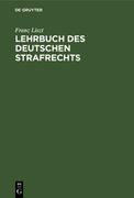Lehrbuch des Deutschen Strafrechts (en Alemán)