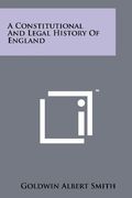 a constitutional and legal history of england (en Inglés)