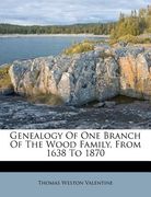 genealogy of one branch of the wood family, from 1638 to 1870 (en Inglés)