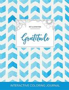 Adult Coloring Journal: Gratitude (Pet Illustrations, Watercolor Herringbone)