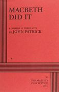 Macbeth did it - Acting Edition (en Inglés)
