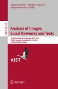 Analysis of Images, Social Networks and Texts: 10th International Conference, Aist 2021, Tbilisi, Georgia, December 16-18, 2021, Revised Selected Pape (en Inglés)
