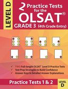 2 Practice Tests for the OLSAT Grade 3 (4th Grade Entry) Level D: Gifted and Talented Test Prep for Grade 3 Otis Lennon School Ability Test (en Inglés)