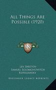 all things are possible (1920) (en Inglés)