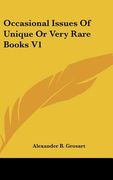 occasional issues of unique or very rare books v1 (en Inglés)