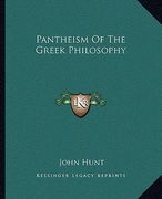 pantheism of the greek philosophy (en Inglés)