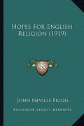 hopes for english religion (1919)