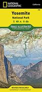 national geographic trails illustrated map yosemite national park california, usa
