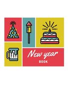 New year book: 100 pages funny coloring book for christmas celebration EP.2 (Books9) (en Inglés)