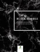 Black Marble Composition Book Wide Ruled 100 Pages (en Inglés)