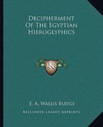 decipherment of the egyptian hieroglyphics
