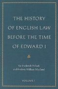the history of english law before the time of edward i (en Inglés)