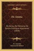 De Anima: De Sensu, De Memoria, De Somno Similique Argumento (1829) (en Alemán)