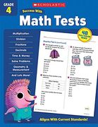 Scholastic Success With Math Tests Grade 4 Workbook (en Inglés)