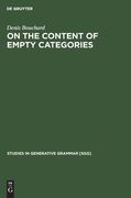 On the Content of Empty Categories 