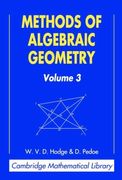 Methods of Algebraic Geometry: Volume 3 Paperback: V. 3 (Cambridge Mathematical Library)