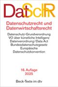 Datenschutzrecht und Datenwirtschaftsrecht. DatSchR: Datenschutz-Grundverordnung, JI-Richtlinie, Bundesdatenschutzgesetz, Verordnung ber knstliche Intelligenz, Gesetz ber digitale Dienste/Digital Services Act, Gesetz ber digitale Mrkte/Digital Markets Act (en Alemán)