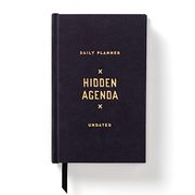 Brass Monkey Hidden Agenda Mini Undated Planner, 4. 75” x 7. 5” – Daily Planner With 366 Days (208 Pages) – Random Holidays and fun Added in – Mini Planner With Bookmark Included (en Inglés)