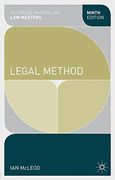 Legal Method (Palgrave law Masters) (en Inglés)