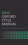 New Oxford Style Manual (en Inglés)