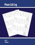 Phone Call Log: Phone Memo Message Book, Record 3 Telephone Messages Per Page, Calls Tracker, Keeping Track Voice Mail, Journal, Noteb (en Inglés)
