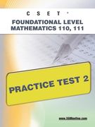 cset foundational level mathematics 110, 111 practice test 2 (en Inglés)