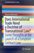 does international trade need a doctrine of transnational law?