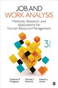 Job and Work Analysis: Methods, Research, and Applications for Human Resource Management (en Inglés)