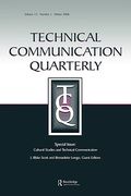 technical communication quarterly, volume 15: cultural studies and technical communication, number 1 (en Inglés)