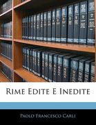Rime Edite E Inedite (en Italiano)