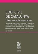 Codi Civil de Catlunya i lleis complementàries (Inclou el Codi de Consum) 11ª ed.2017 (Textos Legales)